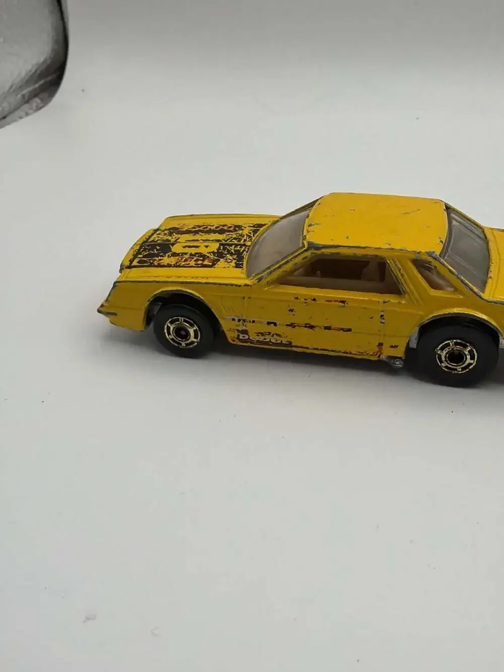Vintage 1980 Hot Wheels Dodge Mirada Stocker #10 Yellow Diecast Car